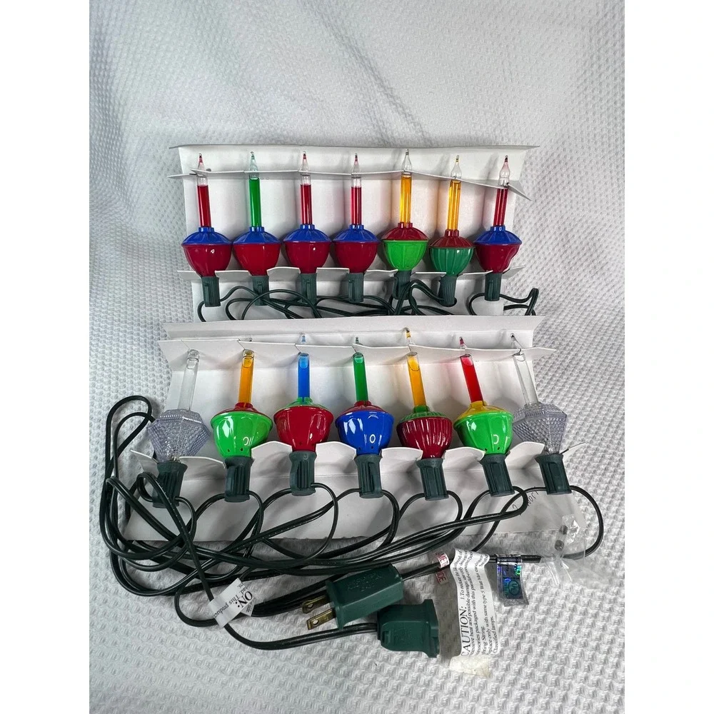 Vintage NOMA & Bethlehem Lights‎ Holiday Bubble Light Sets PARTIALLY WORKING